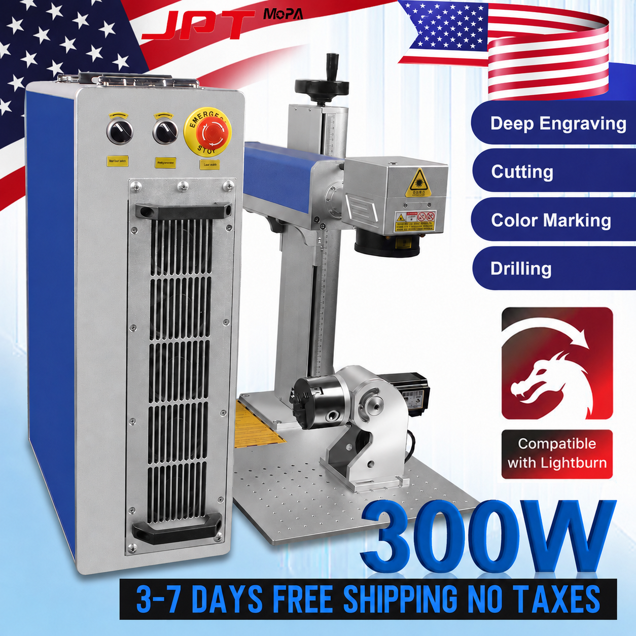 Industrial Laser Cutting Machine - JPT Mopa Laser Marking Machine with