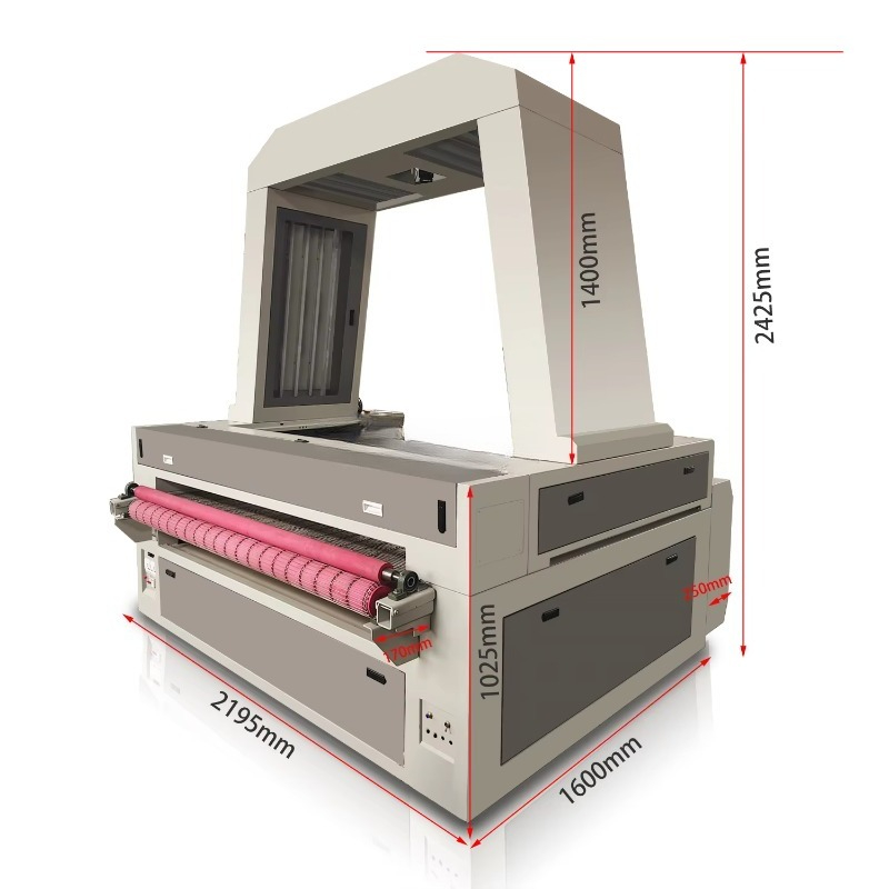1610 CCD Camera Laser Cutting  - Industrial Laser Fabric Cutting Machine recensione e prezzo
