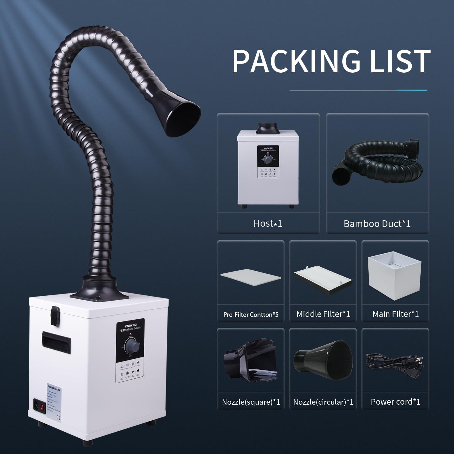 KNOKOO FES150 Industrial Laser - Industrial Laser Fume Extractor recensione e prezzo