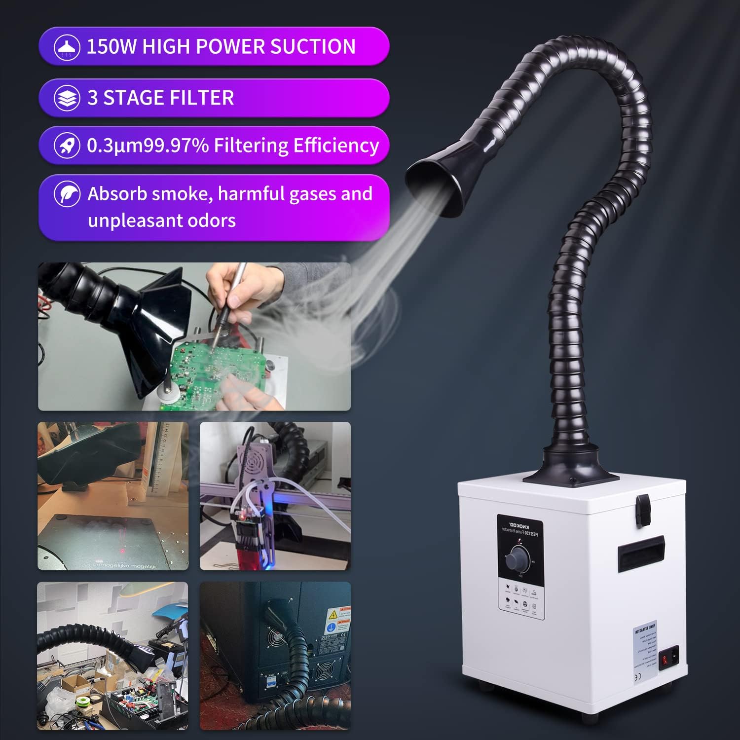KNOKOO FES150 Industrial Laser - Industrial Laser Fume Extractor recensione e prezzo