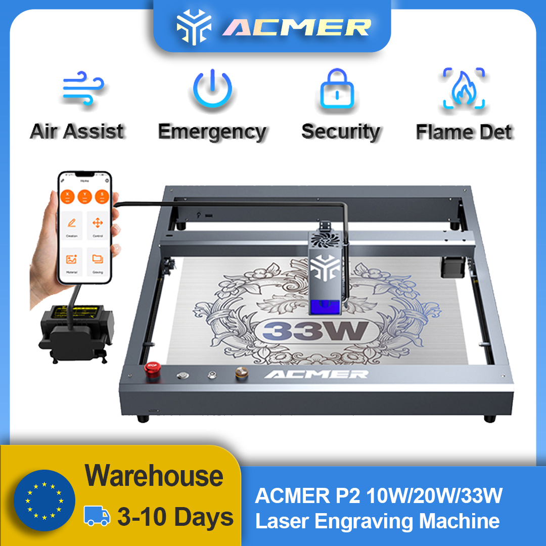 ACMER P2 Laser Engraver 33W 20 - Industrial Laser Cutting Machine recensione e prezzo