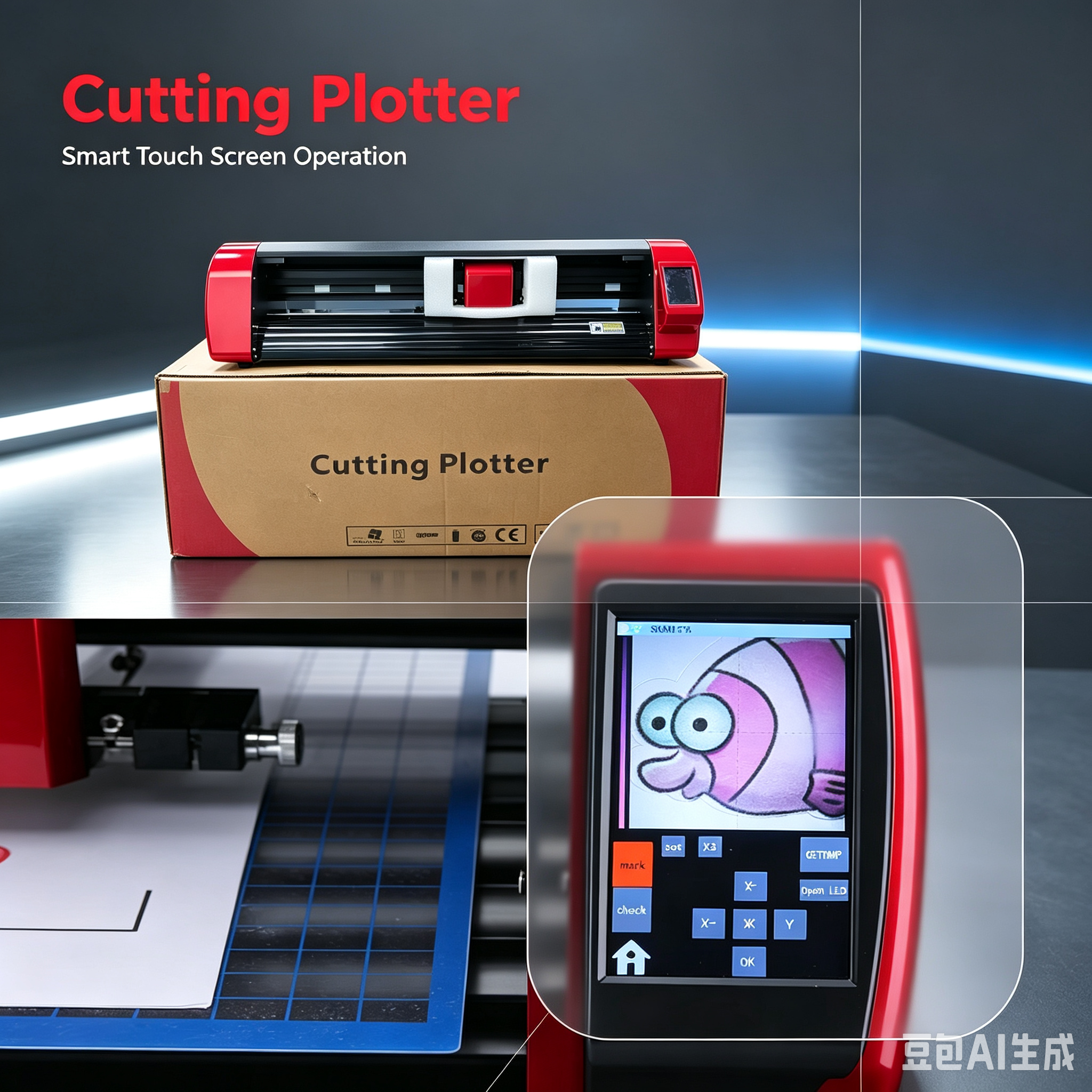 600mm Format Double Head CCD C - Industrial Laser Cutter For Metal recensione e prezzo