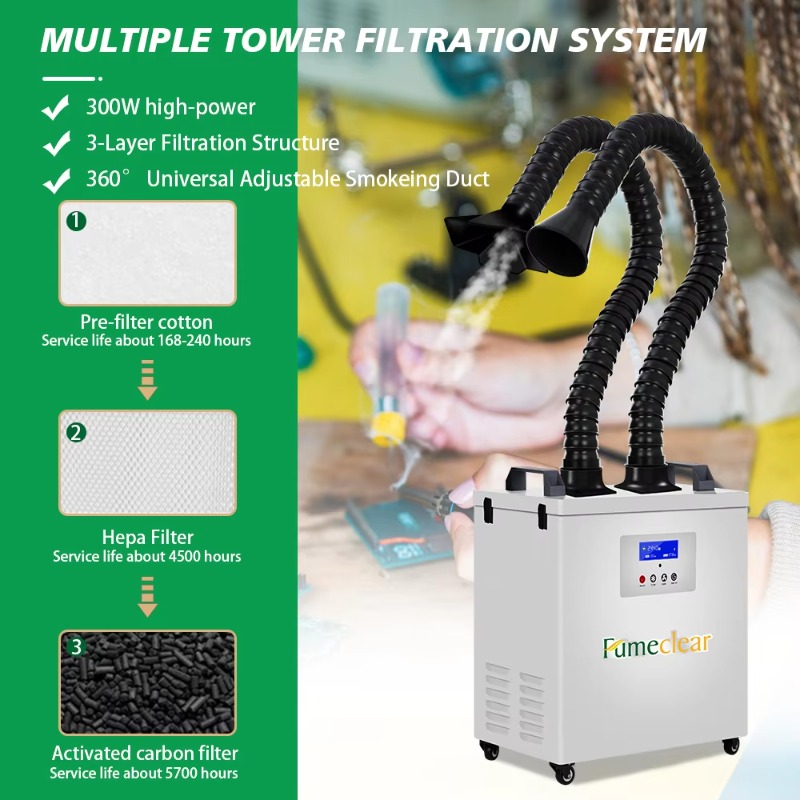 CE Approved Portable Fume Extr - Industrial Laser Fume Extractor recensione e prezzo