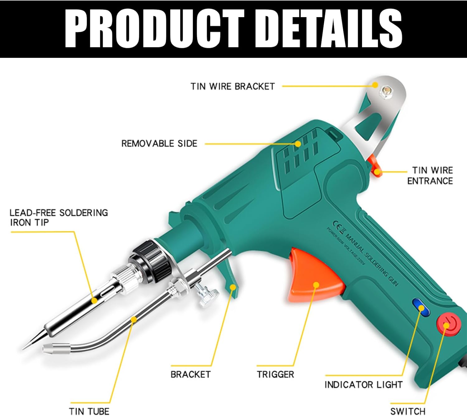 60W 110V/220V Electric Solderi - Industrial Laser Welding Tool recensione e prezzo