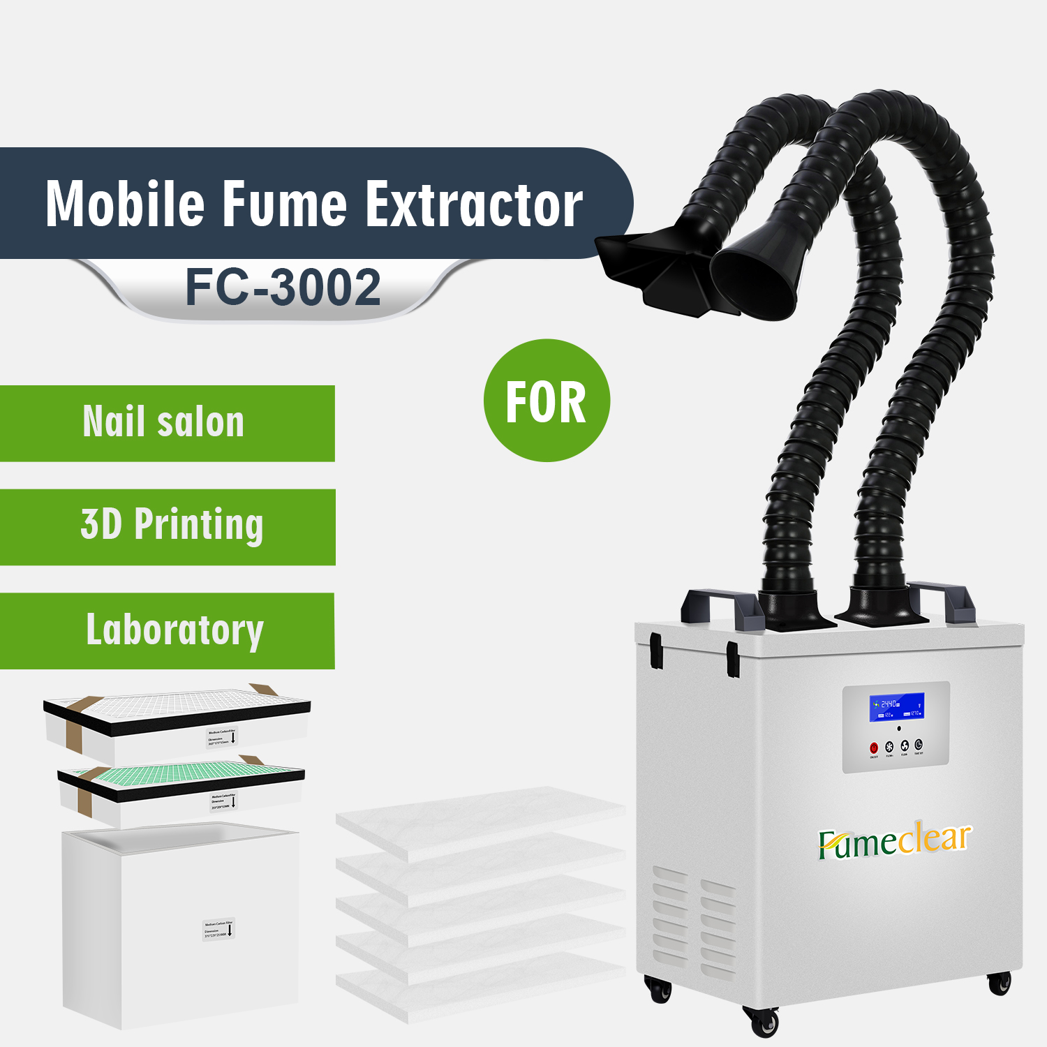 CE Approved Portable Fume Extr - Industrial Laser Fume Extractor recensione e prezzo
