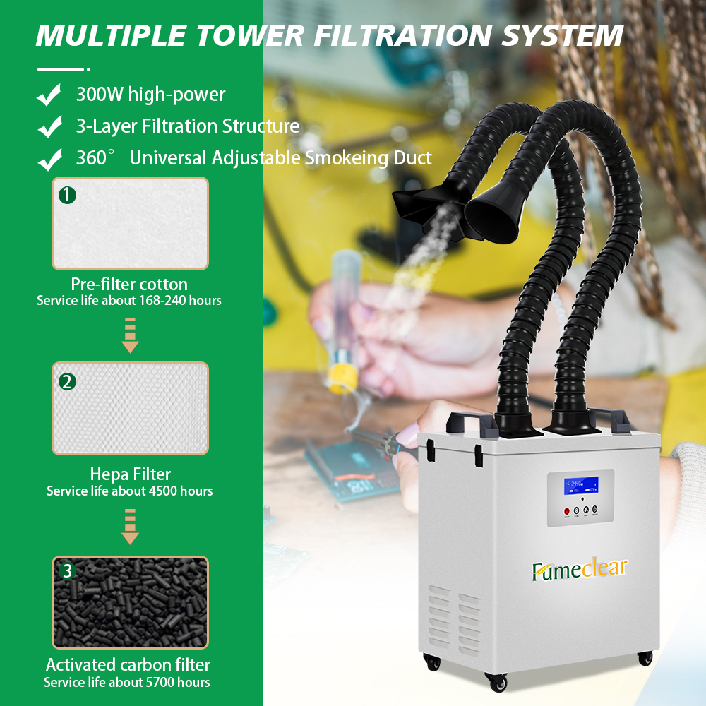 CE Approved Portable Fume Extr - Industrial Laser Fume Extractor recensione e prezzo
